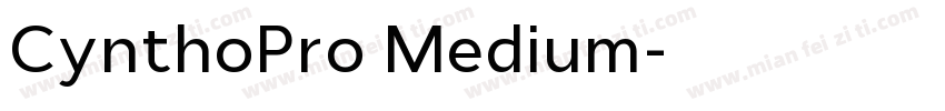 CynthoPro Medium字体转换